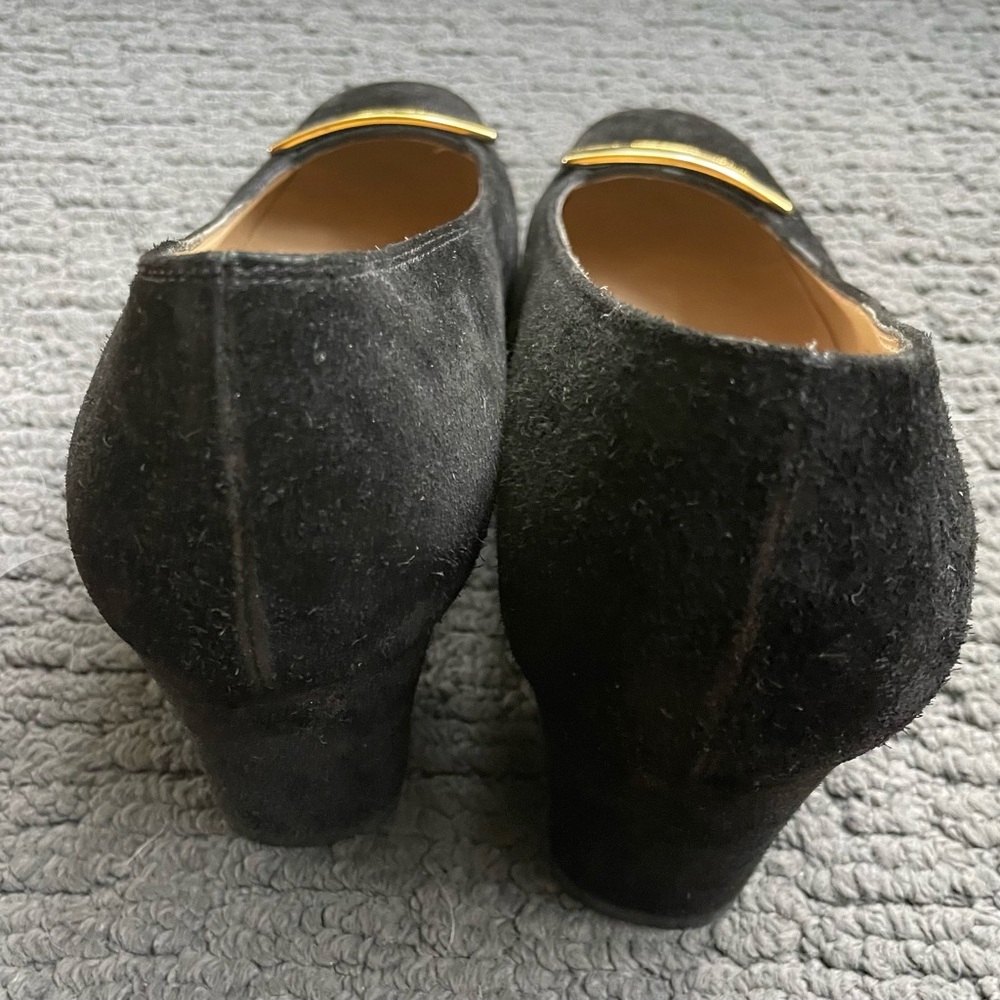 Salvatore Ferragamo Women's Black Suede Shoes - Picture 5 of 7